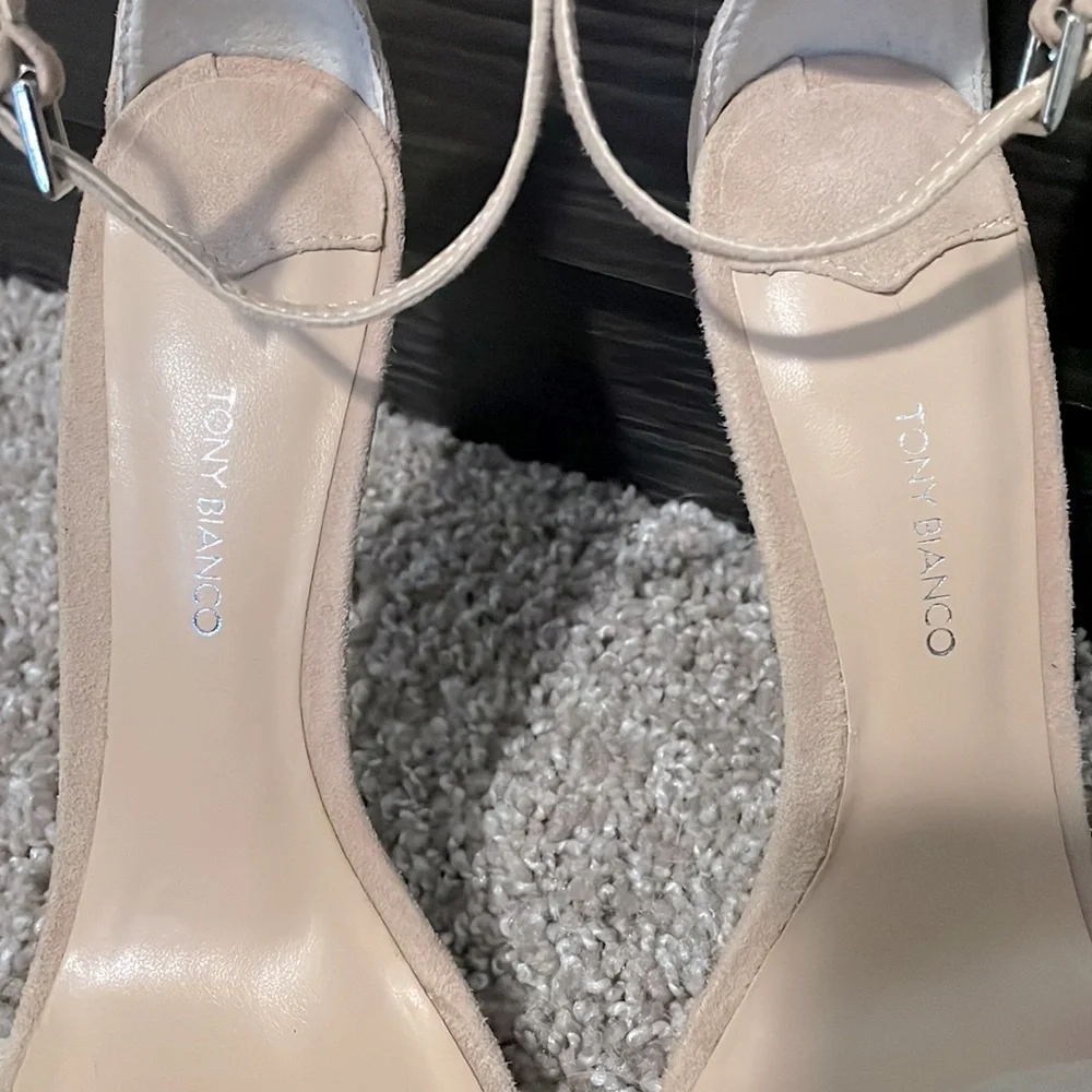 Tony Bianco Aroma Strappy Heeled Sandal In Blush Suede - Picture 4 of 10